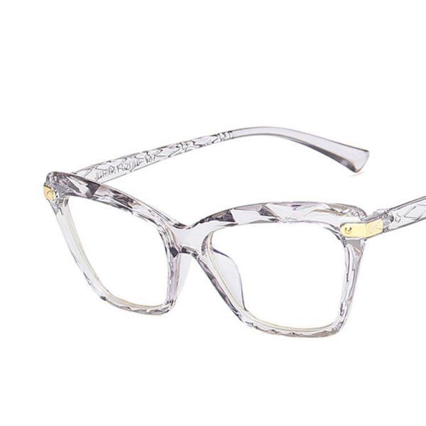 Anti-blue cat eye multi-faceted glasses - Image 3
