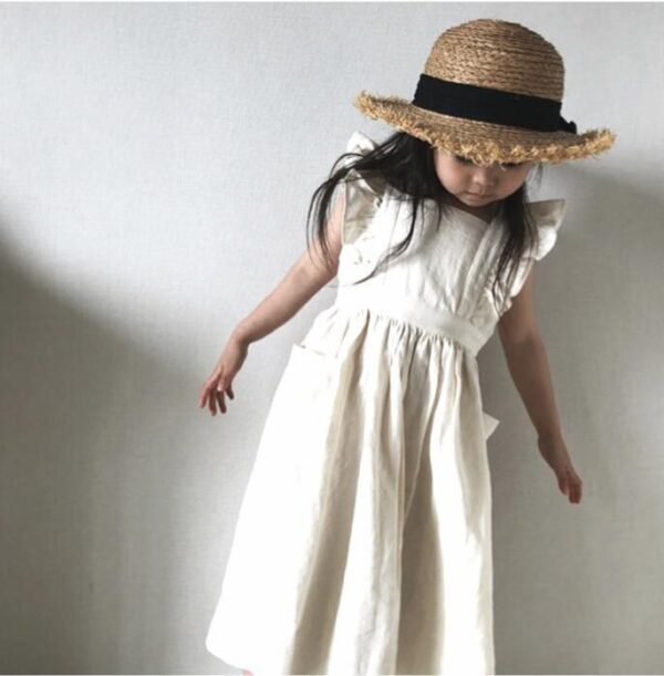 Casual Baby Kids Girl Pure Color Princess Dresses For Girls Dresses - Image 5