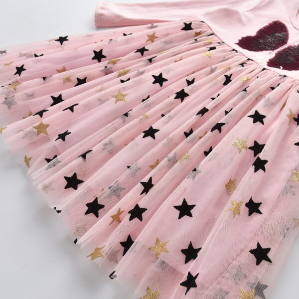 New 3-8 Girls Dress Butterfly Kids Long Sleeve Dresses Baby - Image 9
