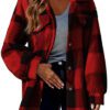 Women's Fashion Jacket Button Plush Coat - Image 8