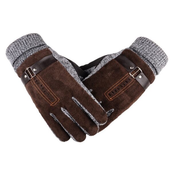 Gloves Men Winter Cycling Leisure Pigskin - Image 2