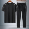 Summer Men's Ice Silk Quick-drying T-shirt And Trousers Two-piece Suit - Image 4