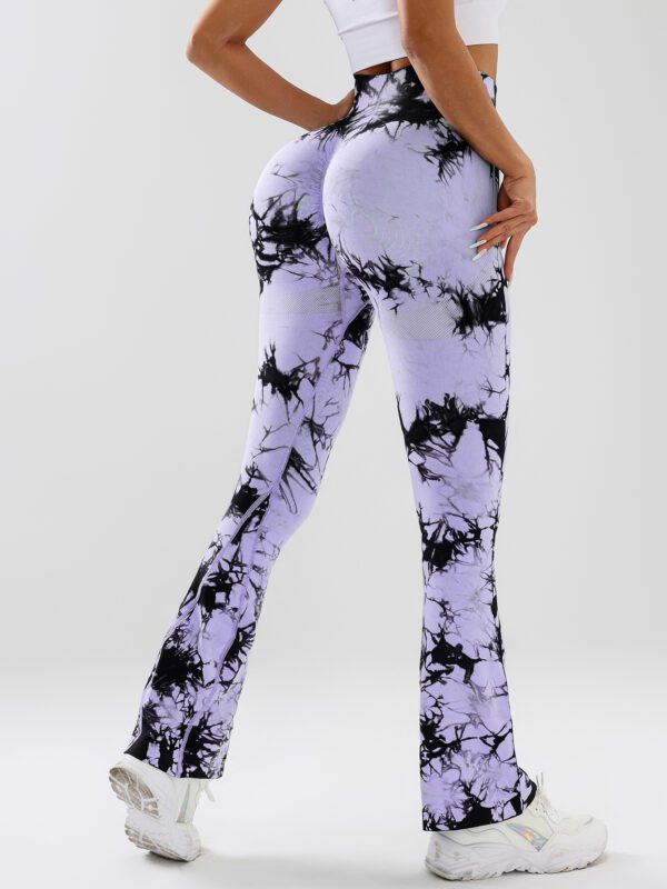 3 Pack Tie Dye Seamless High Waisted Workout Leggings For Women Scrunch Butt Lifting Yoga Gym Athletic Pants,, Leggings For Women Scrunch Butt Lifting Yoga Gym Athletic Pants - Image 3