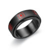 Personality Ring Titanium Steel Hip Hop Simplicity - Image 3