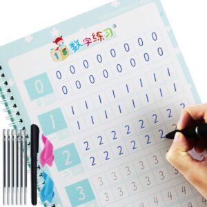 Children Practice Copybook Pure Digital Trace Red Book Preschool Kindergarten