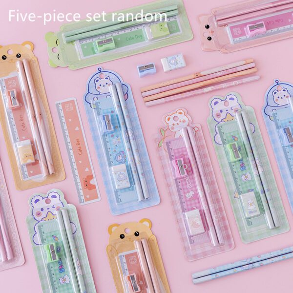 Girl School Supplies Set Gift Box Gift Bag Primary School Pupil Pencil Stationery - Image 5