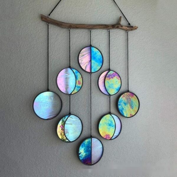 Rainbow Hanging Art Wall Decoration Dyeing Moon Phase Home Decor - Image 5