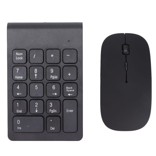 Number Pad Plug and Play 2.4GHz Wireless Technology 1200 DPI Sensitive Durable Number Pad Mouse Combo for Home Office - Image 7