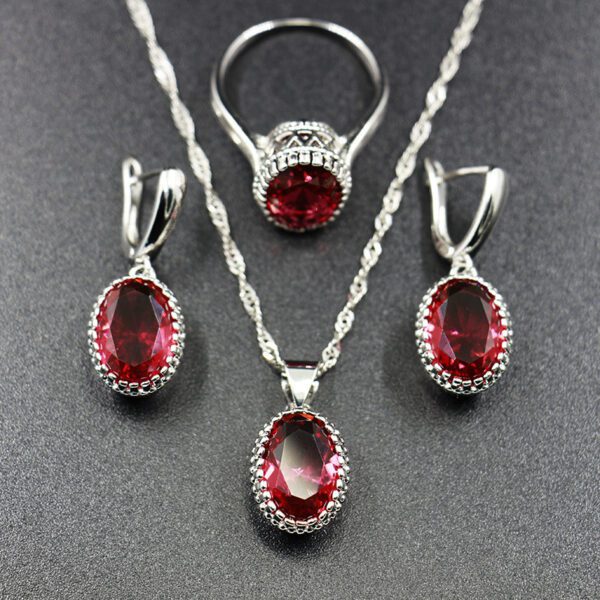 Bride Wedding Party Dinner Jewellery Set Hair Claw Diamond Jewellery - Image 5