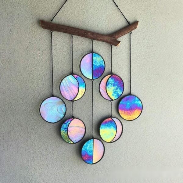 Rainbow Hanging Art Wall Decoration Dyeing Moon Phase Home Decor - Image 6