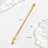 Classic Gold-Plated Chain Bracelet  Minimalist Style For Everyday Elegance - Image 5